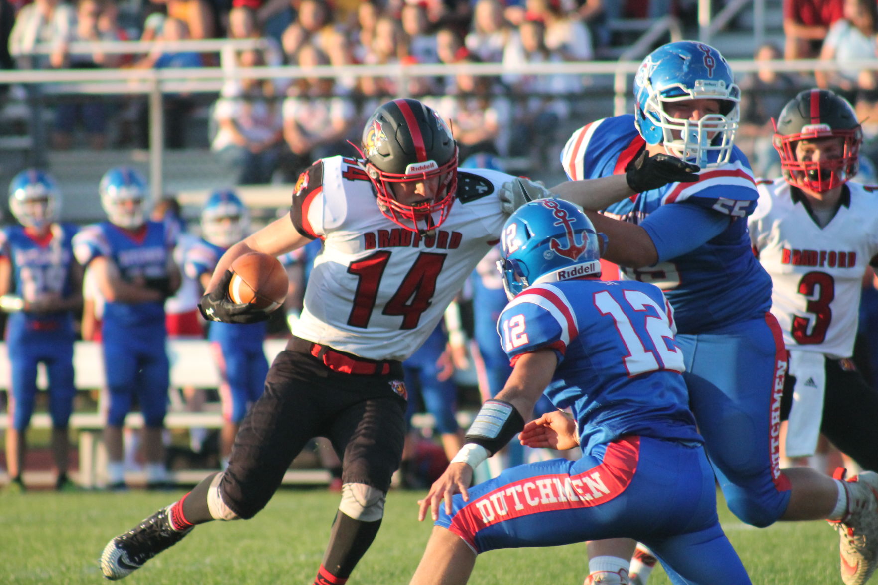 Heading in opposite directions, Bradford and Kane meet Friday night